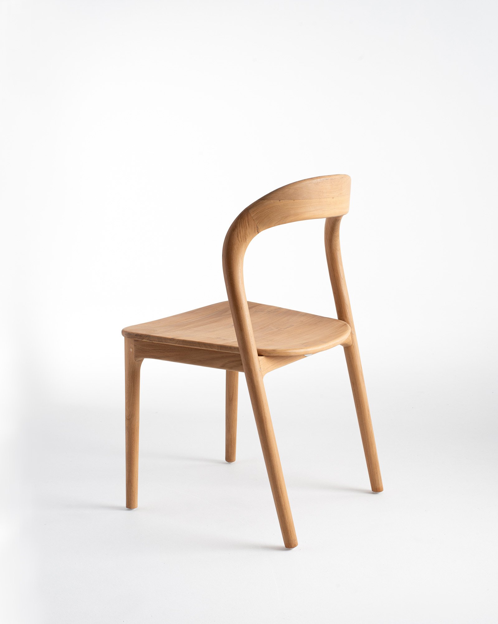 NEVA DINING CHAIR-WOODEN SEAT Thumbnail
